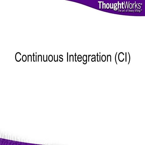 Continuous Integration | PPT