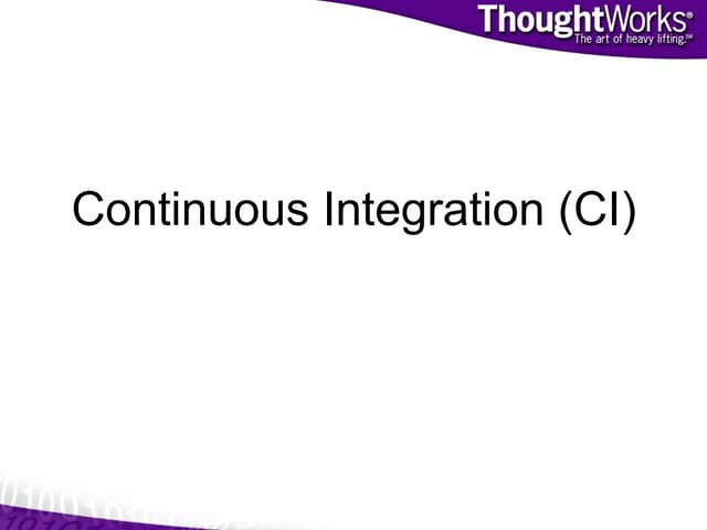 Continuous Integration