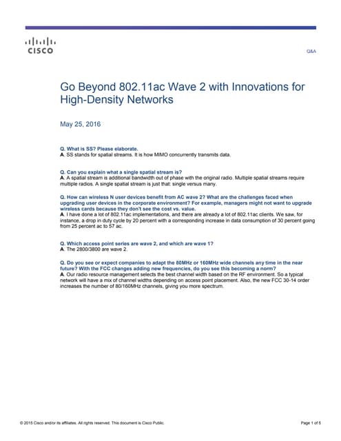 TechWiseTV Workshop: Q&A for 802.11ac Wave 2