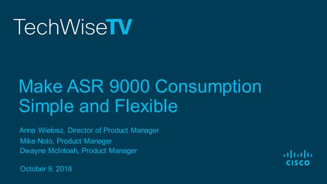 TechWiseTV Workshop: ASR 9000 
