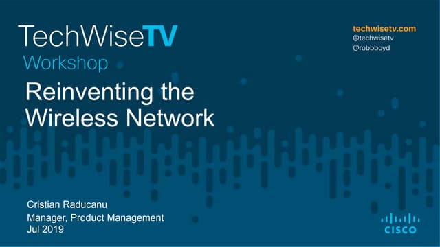 TechWiseTV Workshop: Cisco Catalyst 9100 Access Points for Wi-Fi 6