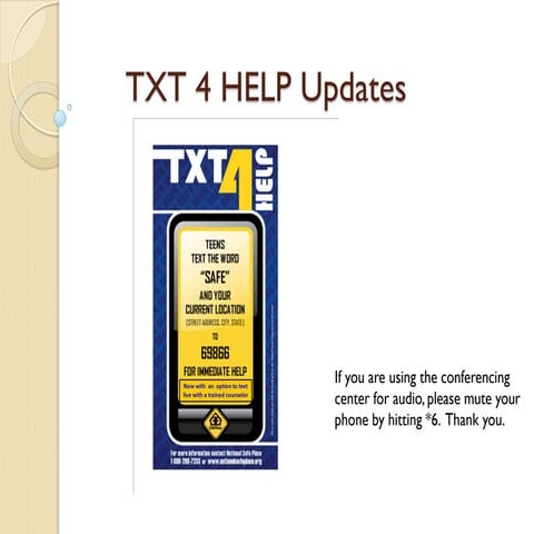 TXT 4 HELP Updates