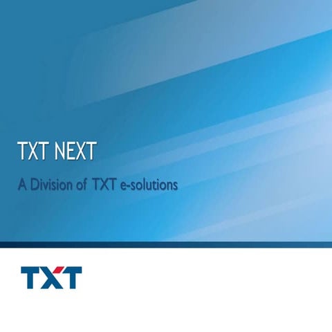 TXT NEXT, a Division of TXT e-solutions