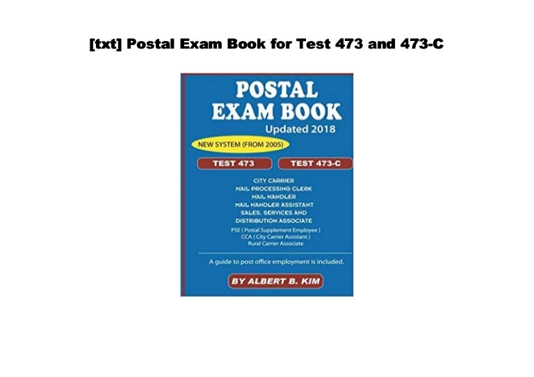 [Doc] Postal Exam Book for Test 473 and 473C