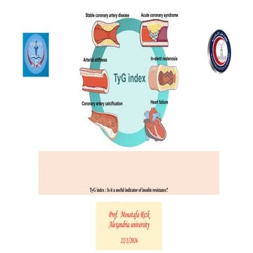 TyG index : Is it a useful indicator of insulin resistance? | PPTX