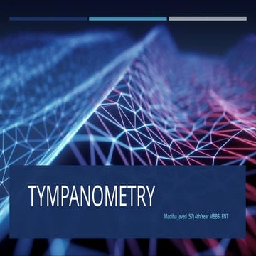 Understanding Hearing Loss Through Tympanometry and Tympanogram ...