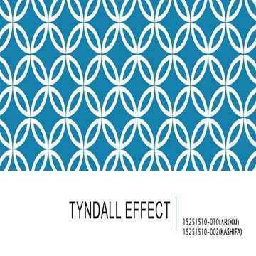 Tyndall effect