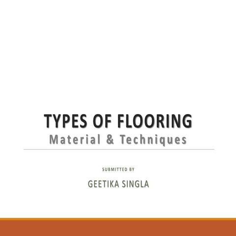 Tyoes of Flooring