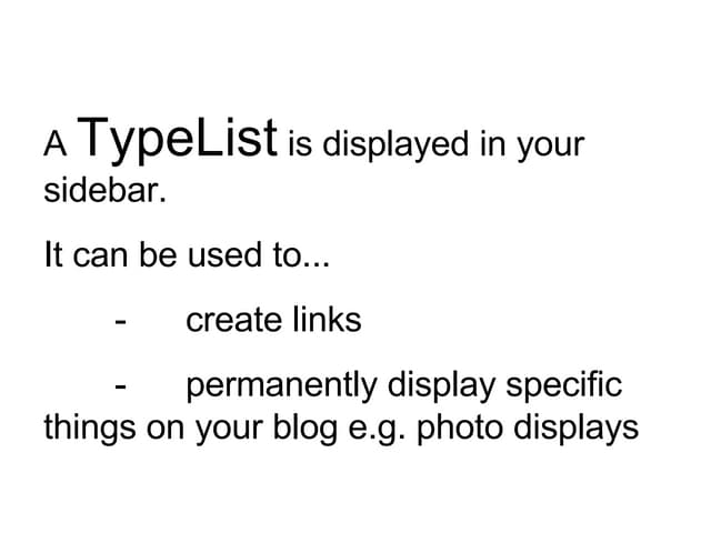 Type List Tab | PPT | Internet | Computing