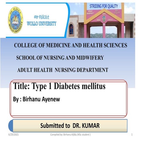 insulin dependant diabetes bb.pptx type 1 | PPTX