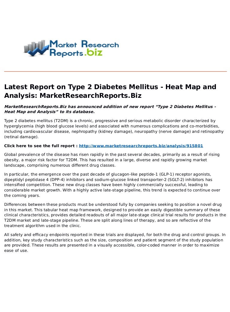 Latest Report on Type 2 Diabetes Mellitus Heat Map and Analysis