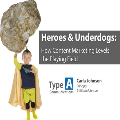 BMA Carolinas - Heros and Underdogs: How Content Marketing Levels the Playing...