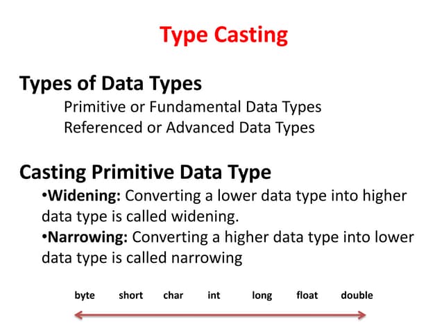 Type casting