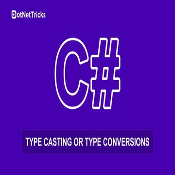 Type casting or Type conversion | PPT