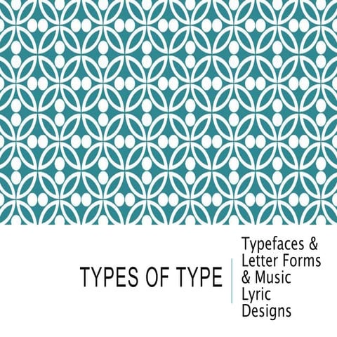 Typefaces