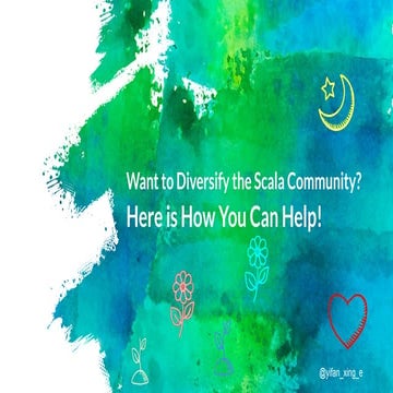 How to Contribute to Diversity in Tech - Typelevel Summit Lausanne 2019