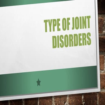 type of joint disorders.pptx