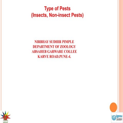 Type of pests