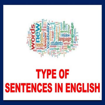 Type of sentences