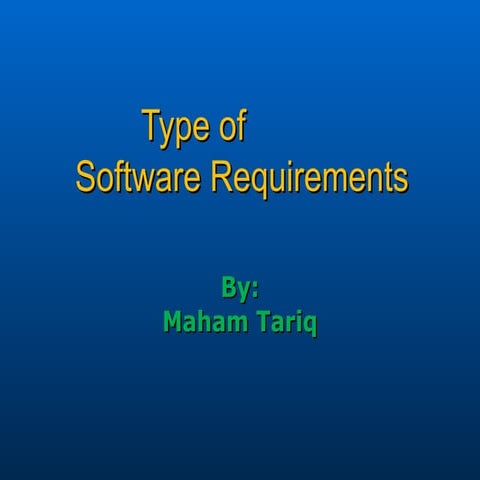 Seven Types of Software Requirements.ppt