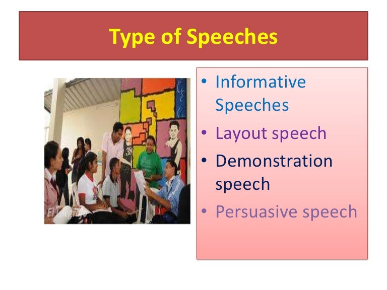 Type of speeches