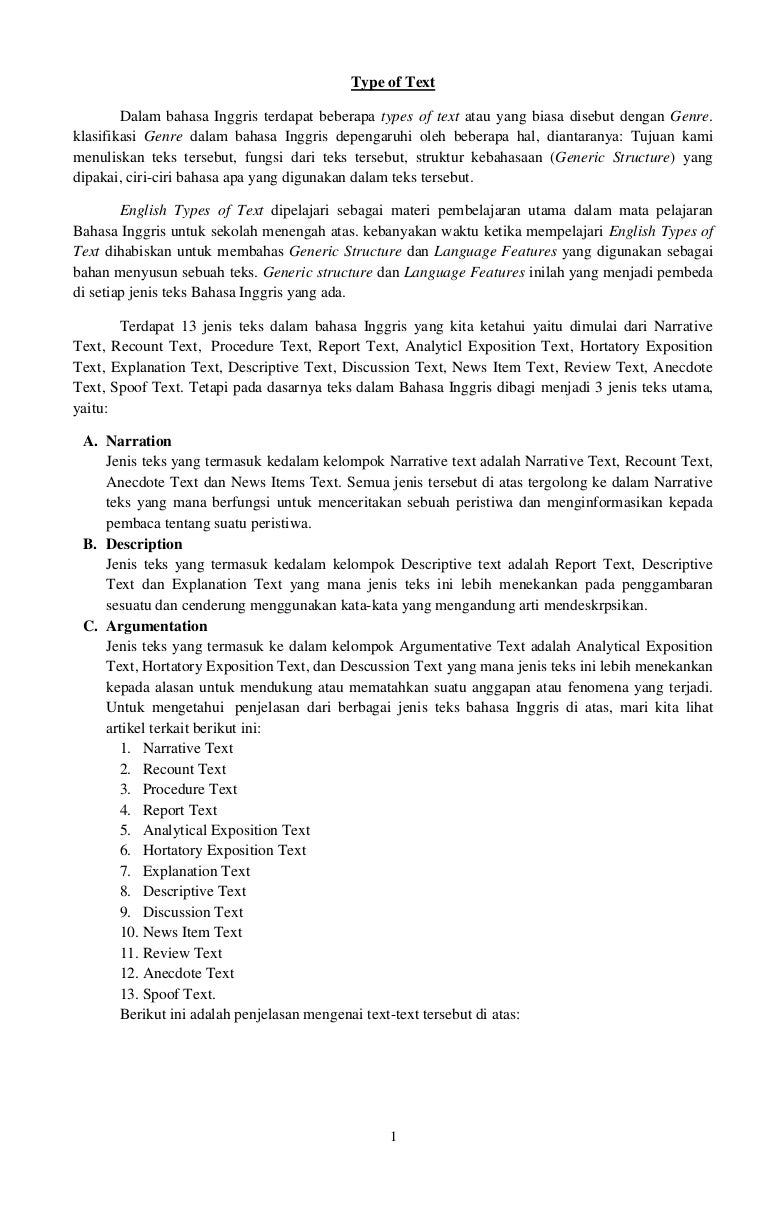 Contoh Teks Laporan Dalam Bahasa Inggris Nusagates