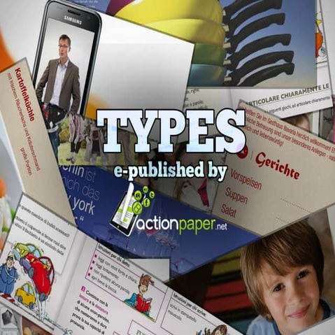 E-publishing types from Actionpaper