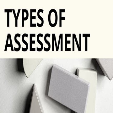 Chapter 2 types of assesment | PPTX