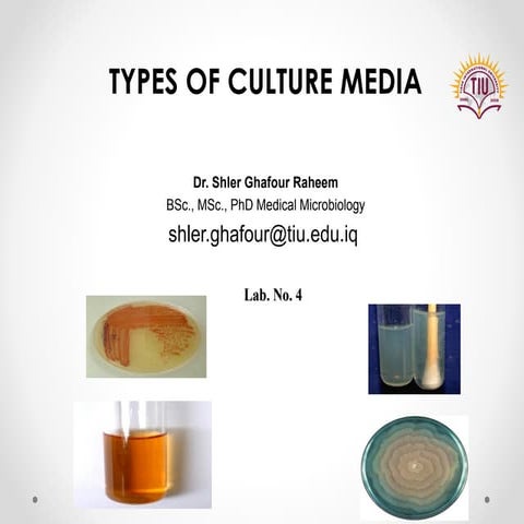 Types-of-culture-media; basal,enriched,enrichment,differential and selective ...