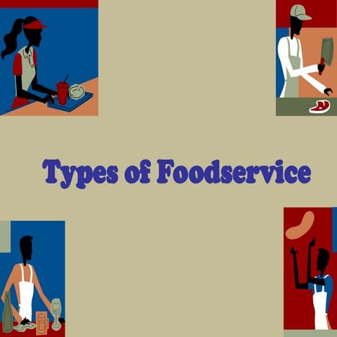 It tackles about types of food services.