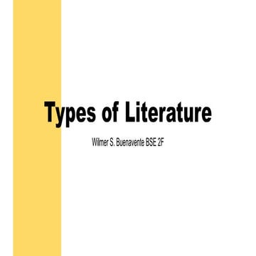 Types-of-Literature and the different examples