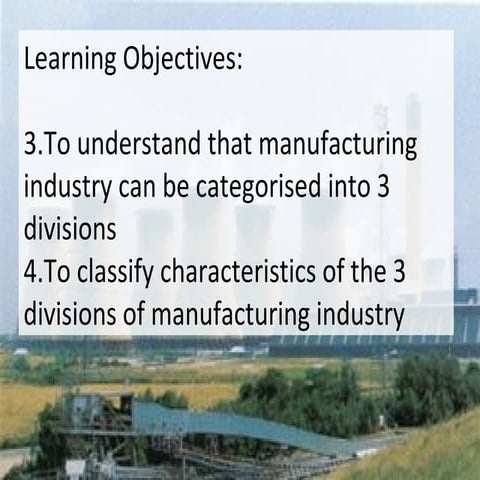 Types Of Manufacturing Industry