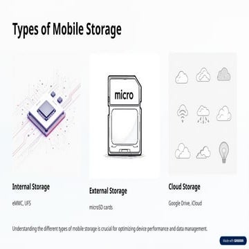 Comprehensive Overview of Mobile Storage Types and Their Uses | PPTX