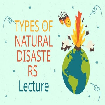 types-of-natural-disasters-class for teaching | PPTX