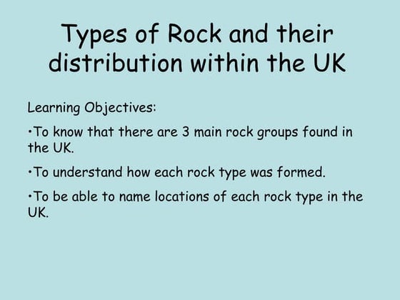 ROCKS - origin types characteristics.pptx