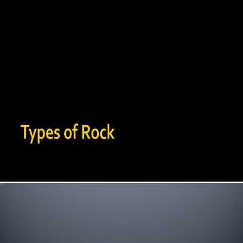 Types of Rock