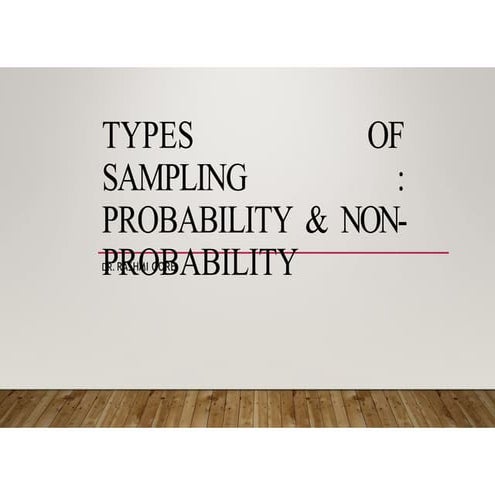 Sampling-.Probability-.Non-probability.. | PPTX