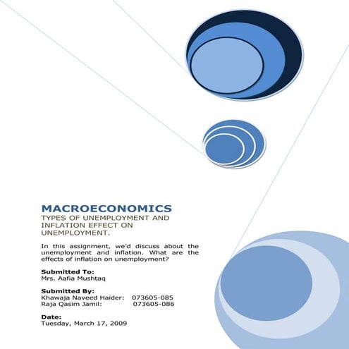 Types Of Unemployment and Inflation's effect on Unemployment