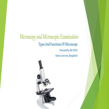 Types and functions of Microscope