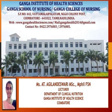 TYPES OF DIET AND STEPS INVOLVED IN PLANNING A DIET