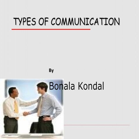 Types of Communication