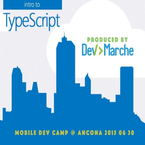 TypeScript intro / mobile dev camp