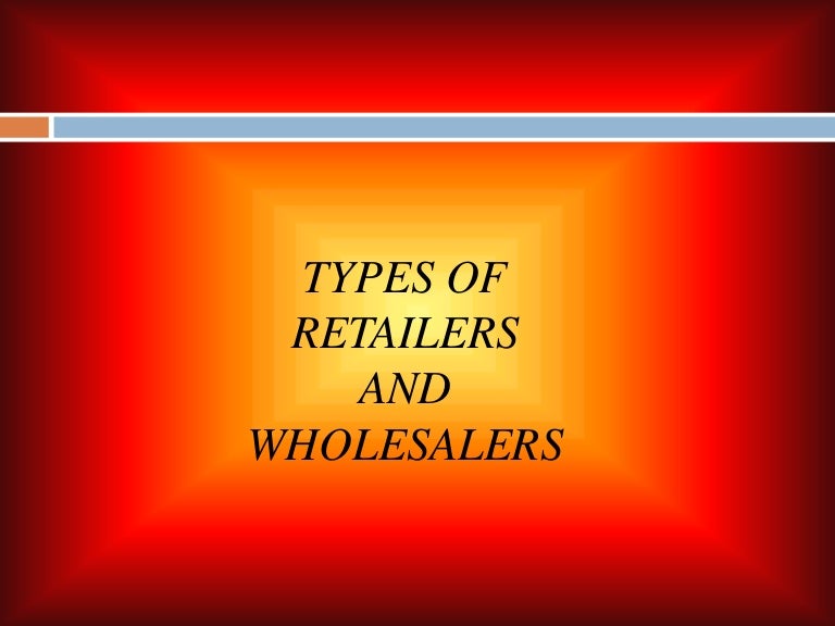 Types of retailers