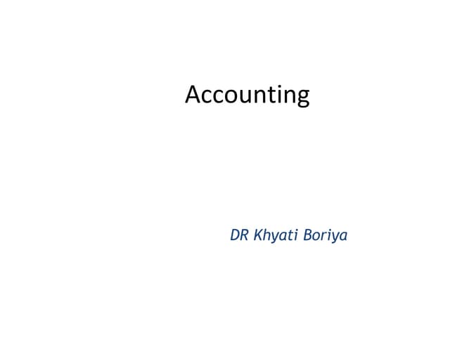 Types of accounts