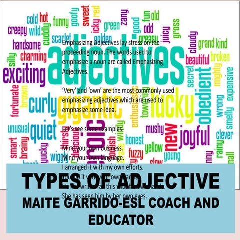Types of adjectives
