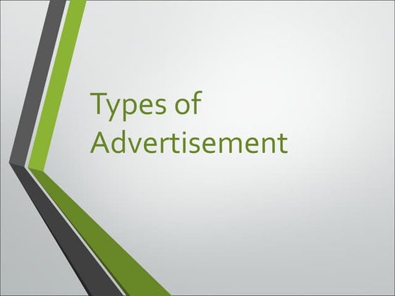 Text for presentation about advertisement | PDF