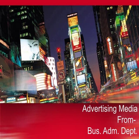 Types of advertising media