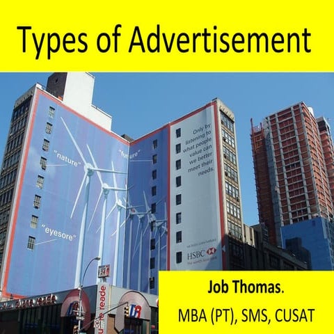 Types of advertisement 