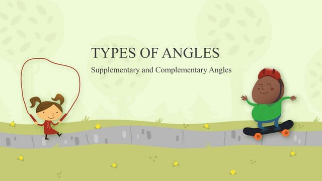 Types of angles