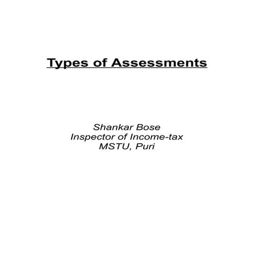 Types of assessment.bose